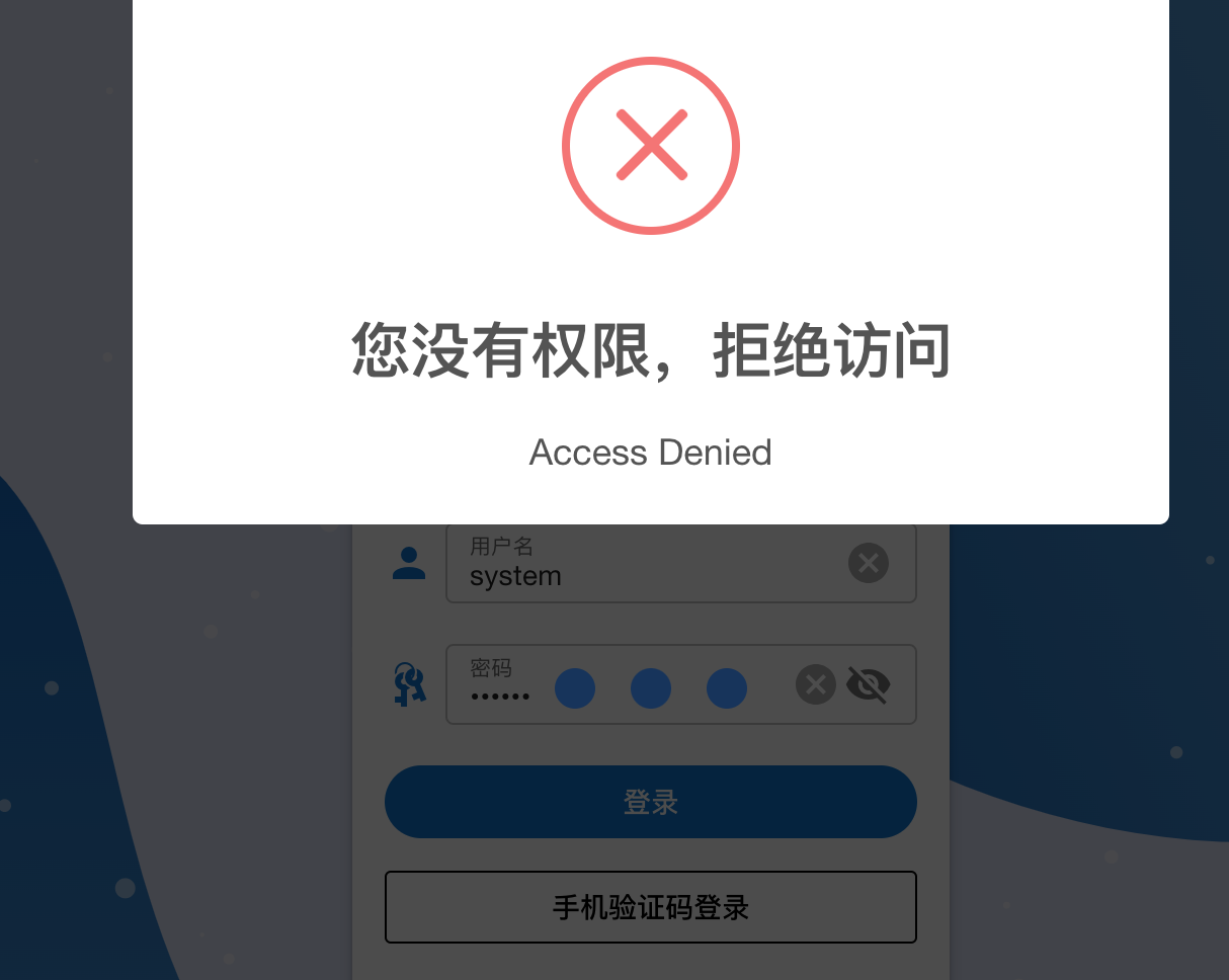 异常实例界面