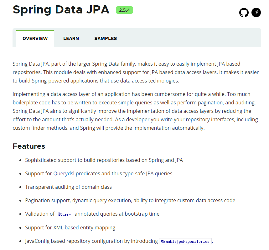 Spring Data Jpa官方解释